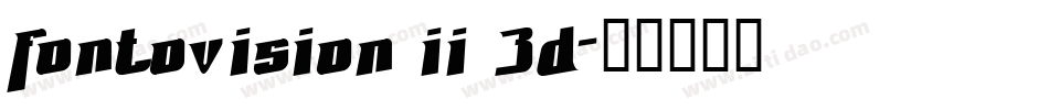 Fontovision II 3D字体转换